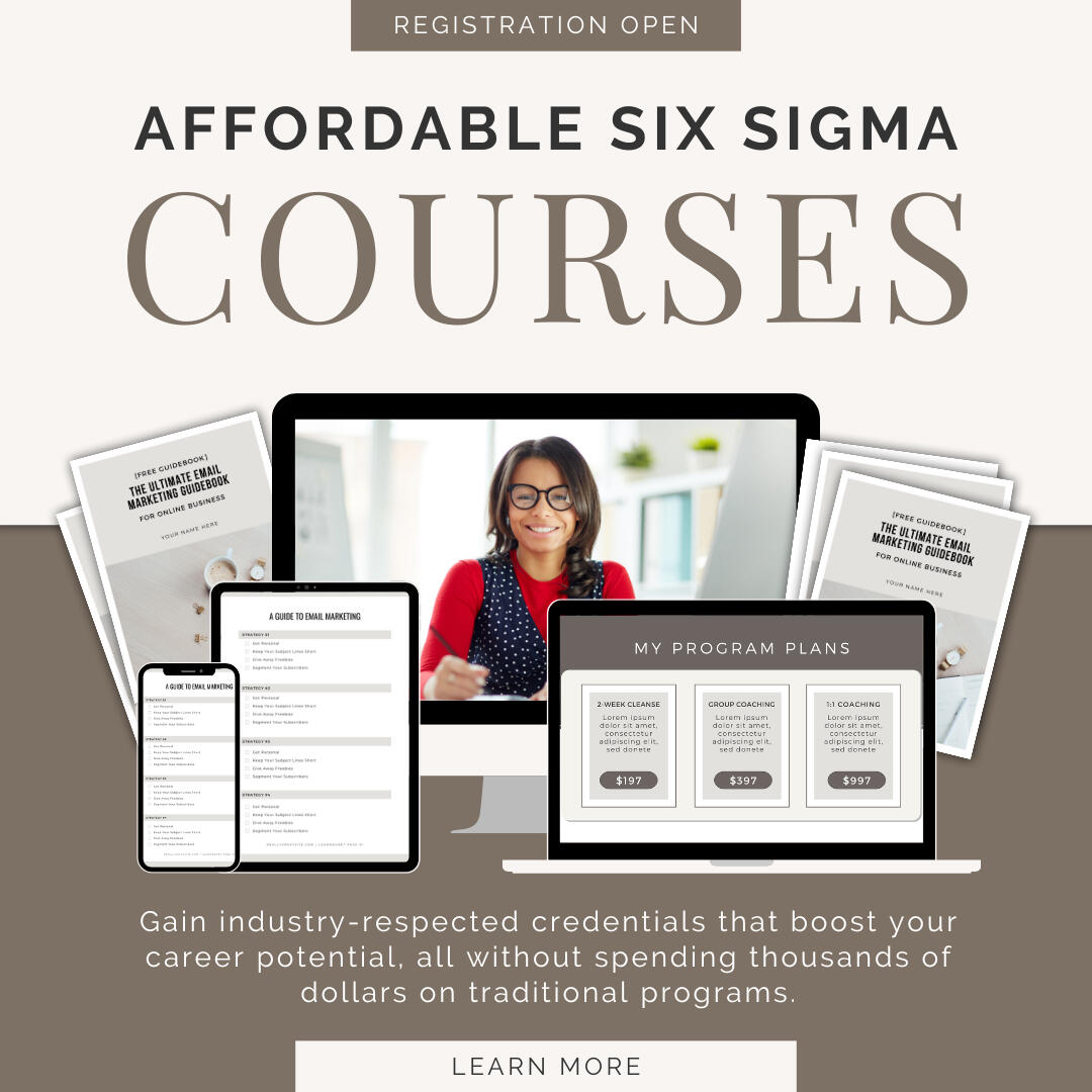 Affordable Six Sigma Courses